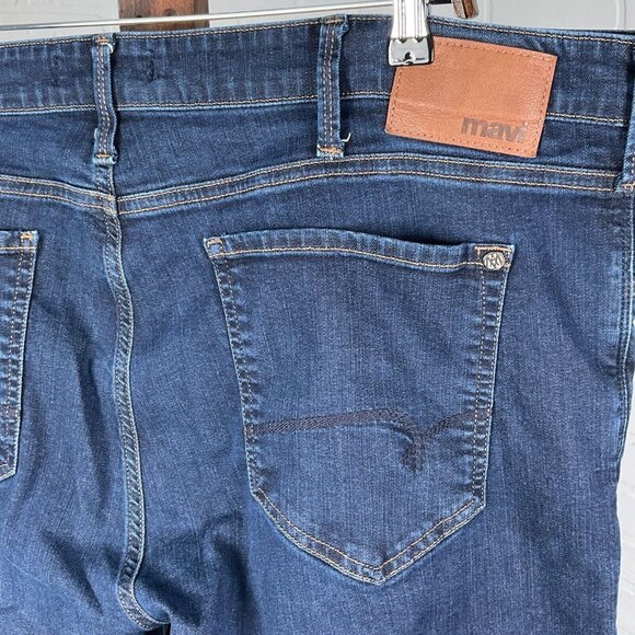 Mavi Jeans Mens 41W x 31L Blue Zach Straight Leg Denim Cotton Stretch Lyocell - Picture 4 of 14